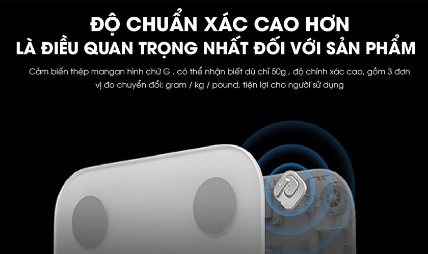 Cảm biến th&eacute;p mangan dạng G, đo ch&iacute;nh x&aacute;c 13 dữ liệu to&agrave;n diện cơ thể