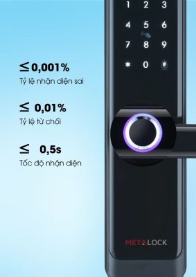 KHÓA THÔNG MINH METALOCK AZT-27 9 Khóa Metalock AZT-27 có vân tay với độ nhạy cao