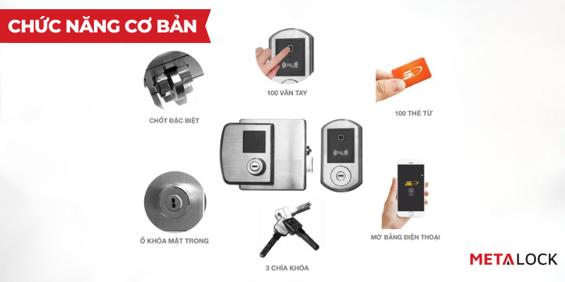 Khóa thông minh Metalock AZK-1000Pro 1 Khóa thông minh Metalock AZK-1000Pro