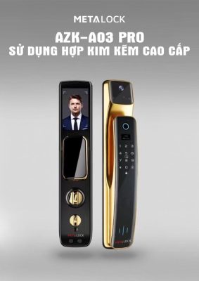 KHÓA THÔNG MINH METALOCK AZK-A03 PRO 4 Dùng hợp kim kẽm