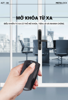 KHÓA THÔNG MINH METALOCK AZT-08 15 Mở khóa từ xa