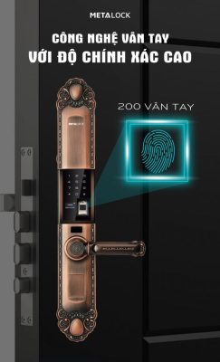 KHÓA THÔNG MINH METALOCK AZK-666S 6 Vân tay