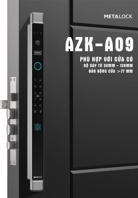 KHÓA THÔNG MINH METALOCK AZK-A09 5 Phù hợp với cửa nhôm