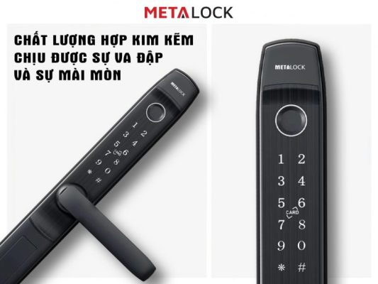 KHÓA THÔNG MINH METALOCK AZT-08 PLUS 3 Sử dụng hợp kim kẽm