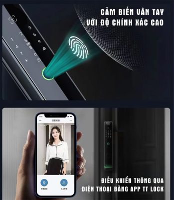 KHÓA THÔNG MINH METALOCK AZT-A07 PLUS 4 Cảm biến vân tay