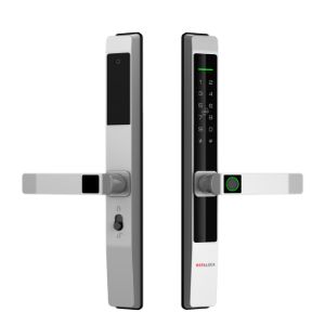 KHÓA CỬA NHÔM KHÓA THÔNG MINH METALOCK AZT-10 10 Khóa thông minh Metalock AZT-10 màu đen