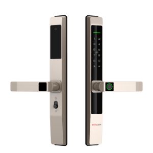 KHÓA CỬA NHÔM KHÓA THÔNG MINH METALOCK AZT-10 11 Khóa thông minh Metalock AZT-10 màu đồng