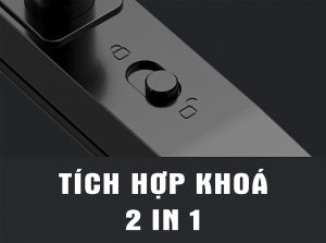 KHÓA CỬA NHÔM KHÓA THÔNG MINH METALOCK AZT-10 15 Khóa AZT-10 được tích hợp nút khóa 2 trong 1