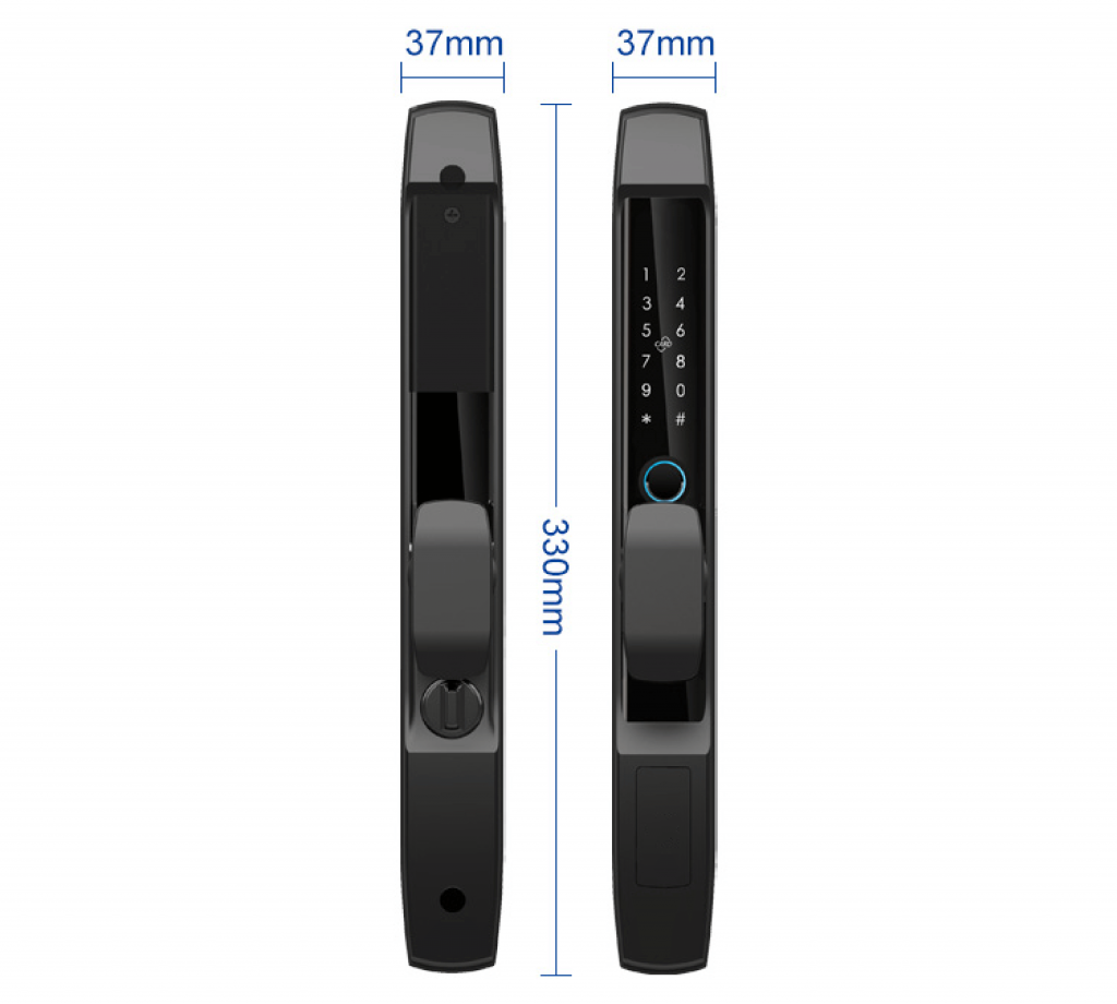 Khóa thông minh Metalock AZT-08 Pro 6 Kích thước khóa thông minh AZT-08 Pro