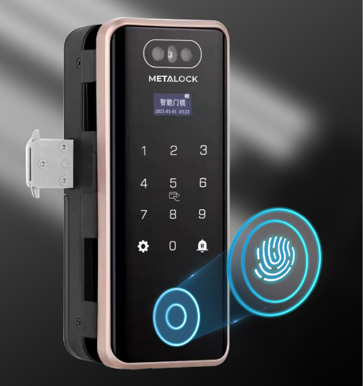 Khóa thông minh Metalock AZT-18 Pro 5 Khóa thông minh Metalock AZT-18 Pro cảm biến vân tay