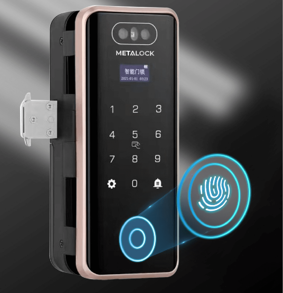 Khóa thông minh Metalock AZT-18 Pro 9 Khóa thông minh Metalock AZT-18 Pro cảm biến vân tay cực nhanh