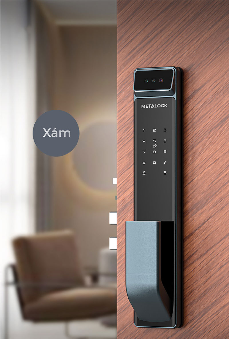 Khóa thông minh Metalock AZT-AF01 7 Xám trang nhã tinh tế